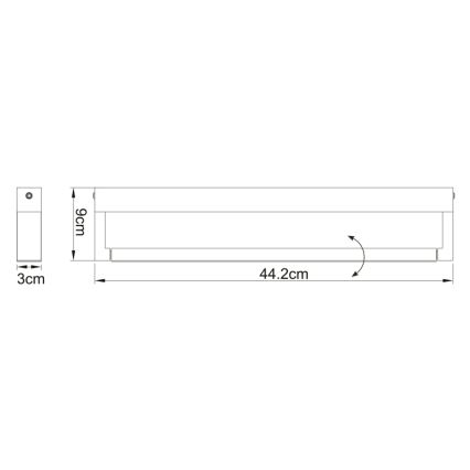 Globo - LED φωτιστικό τοίχου μπάνιου LED/12W/230V IP44