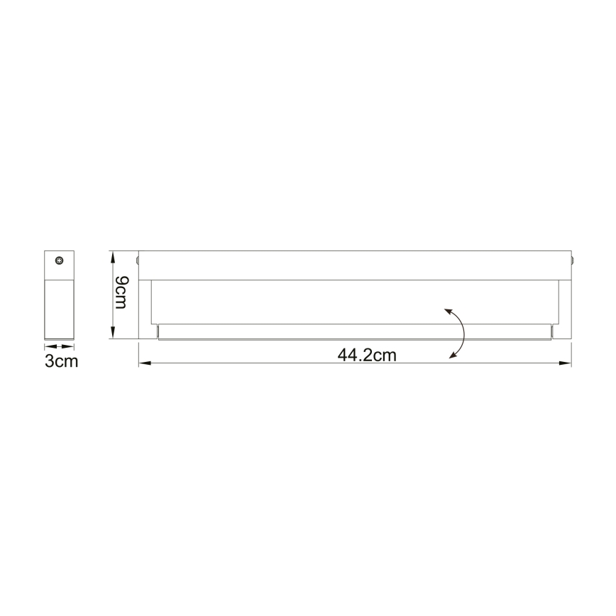 Globo - LED φωτιστικό τοίχου μπάνιου LED/12W/230V IP44