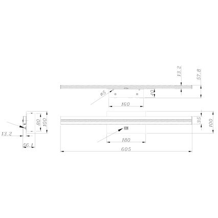 Globo - LED φωτιστικό τοίχου μπάνιου LED/18W/230V IP44