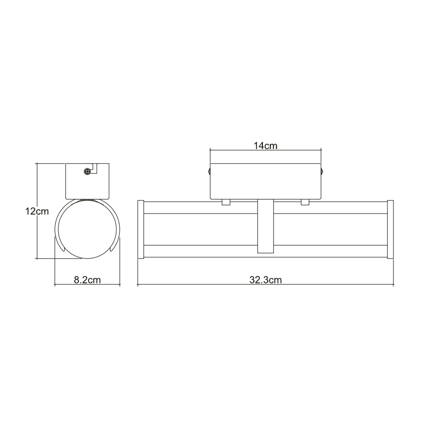 Globo - Φως τοίχου μπάνιου LED LED/15W/230V IP44