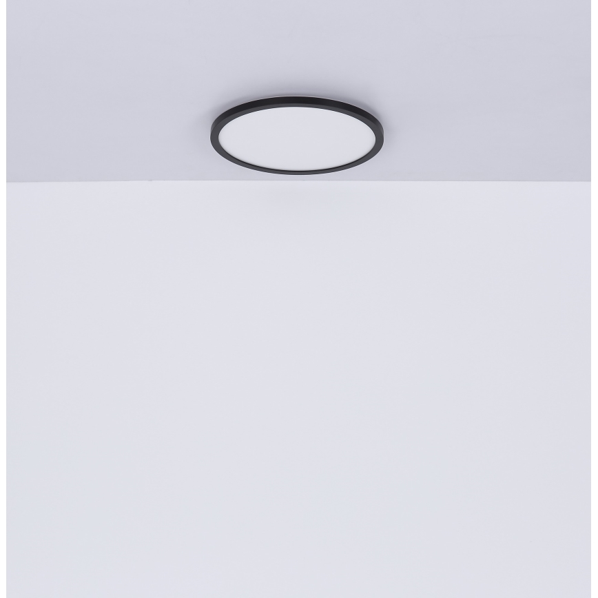 Globo - Φωτιστικό οροφής μπάνιου dimming LED LED/18W/230V διάμετρος 29,4 cm IP44 μαύρο