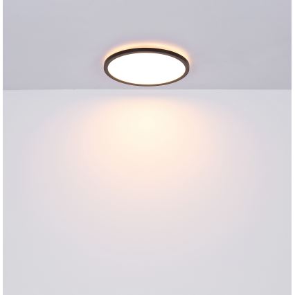 Globo - Φωτιστικό οροφής μπάνιου dimming LED LED/18W/230V διάμετρος 29,4 cm IP44 μαύρο