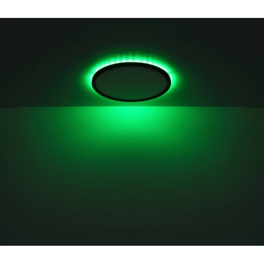 Globo - LED RGB Φωτιστικό οροφής μπάνιου dimming LED/18W/230V 3000-6000K + τηλεχειριστήριο IP44 μαύρο