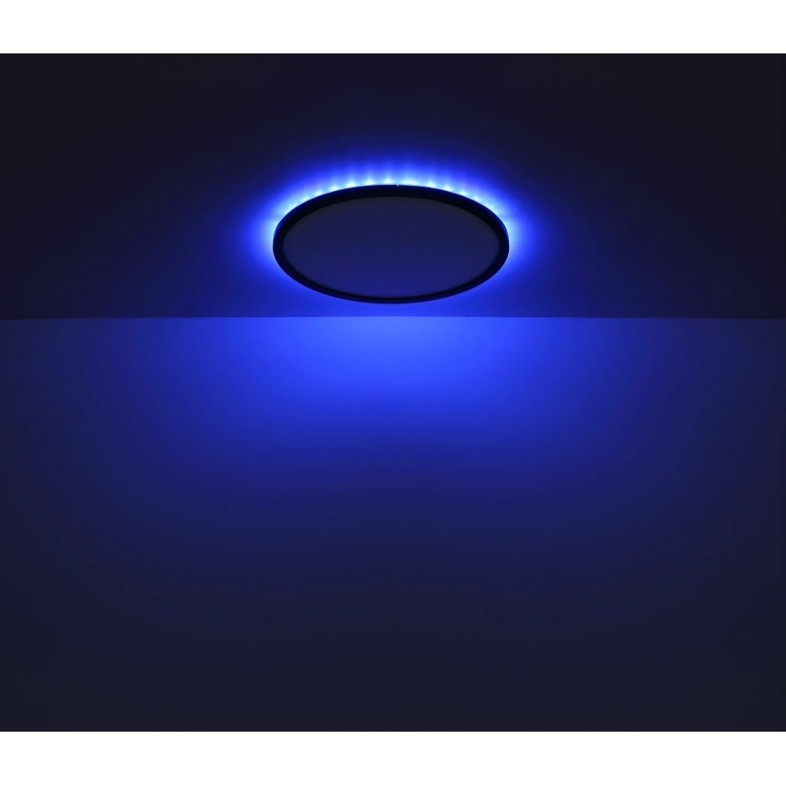 Globo - LED RGB Φωτιστικό οροφής μπάνιου dimming LED/18W/230V 3000-6000K + τηλεχειριστήριο IP44 μαύρο
