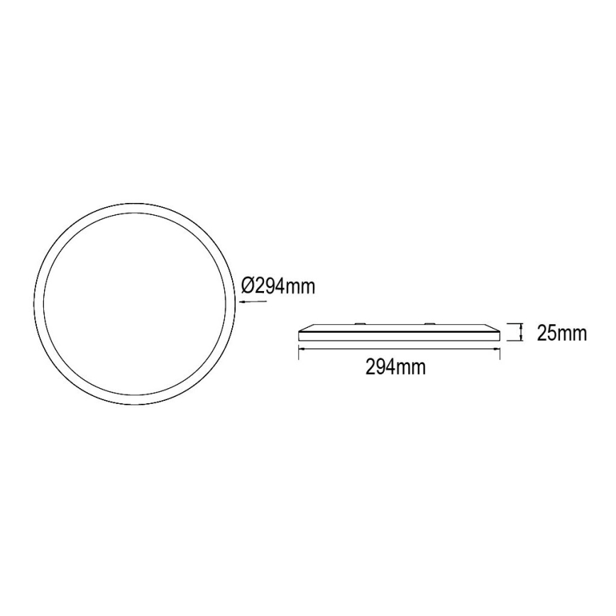 Globo - Φωτιστικό οροφής μπάνιου dimming LED LED/18W/230V διάμετρος 29,4 cm IP44 λευκό