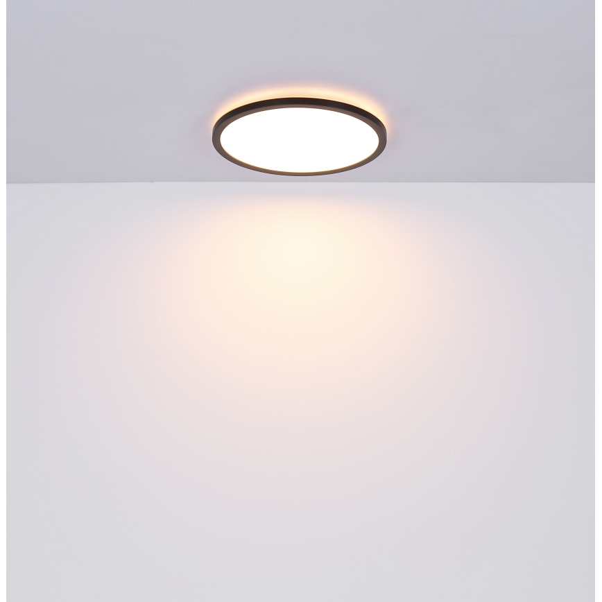 Globo - Φωτιστικό οροφής μπάνιου dimming LED LED/24W/230V διάμετρος 42 cm IP44 μαύρο