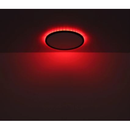 Globo - LED RGB Φωτιστικό οροφής μπάνιου dimming LED/21W/230V 3000-6000K + τηλεχειριστήριο IP44 μαύρο
