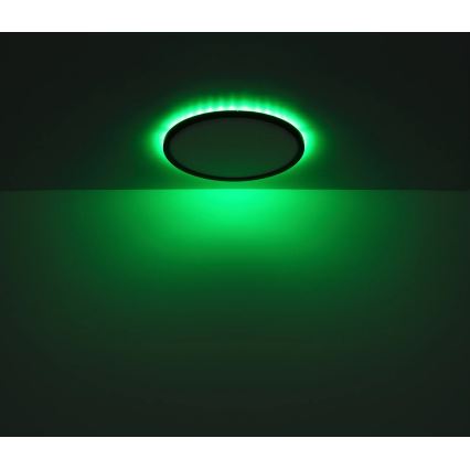 Globo - LED RGB Φωτιστικό οροφής μπάνιου dimming LED/21W/230V 3000-6000K + τηλεχειριστήριο IP44 μαύρο