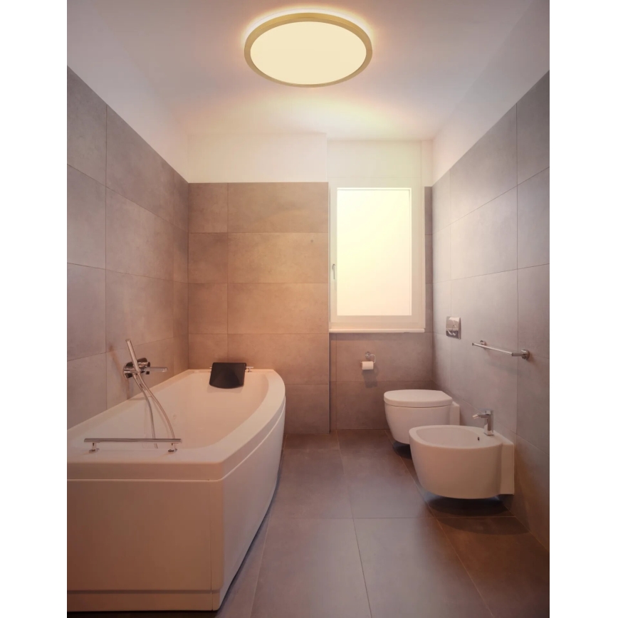 Globo - Φωτιστικό οροφής μπάνιου dimming LED LED/24W/230V 3000K IP44 διάμετρος 42 cm ορείχαλκος