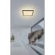 Globo - Φωτιστικό οροφής μπάνιου dimming LED LED/18W/230V 29,4x29,4 cm IP44 μαύρο