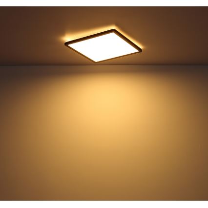 Globo - Φωτιστικό οροφής μπάνιου dimming LED LED/18W/230V 29,4x29,4 cm IP44 μαύρο