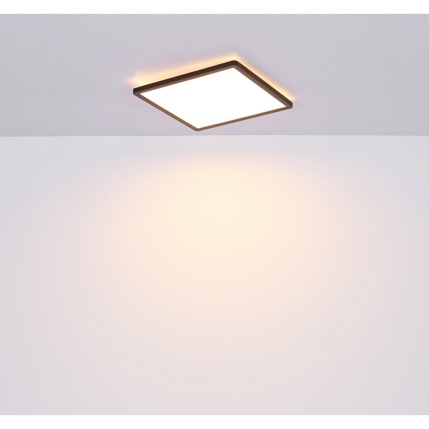 Globo - Φωτιστικό οροφής μπάνιου dimming LED LED/18W/230V 29,4x29,4 cm IP44 μαύρο