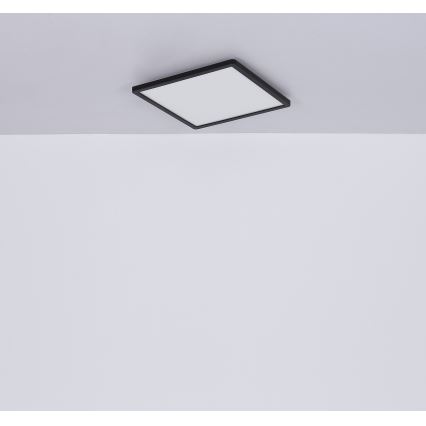 Globo - Φωτιστικό οροφής μπάνιου dimming LED LED/18W/230V 29,4x29,4 cm IP44 μαύρο