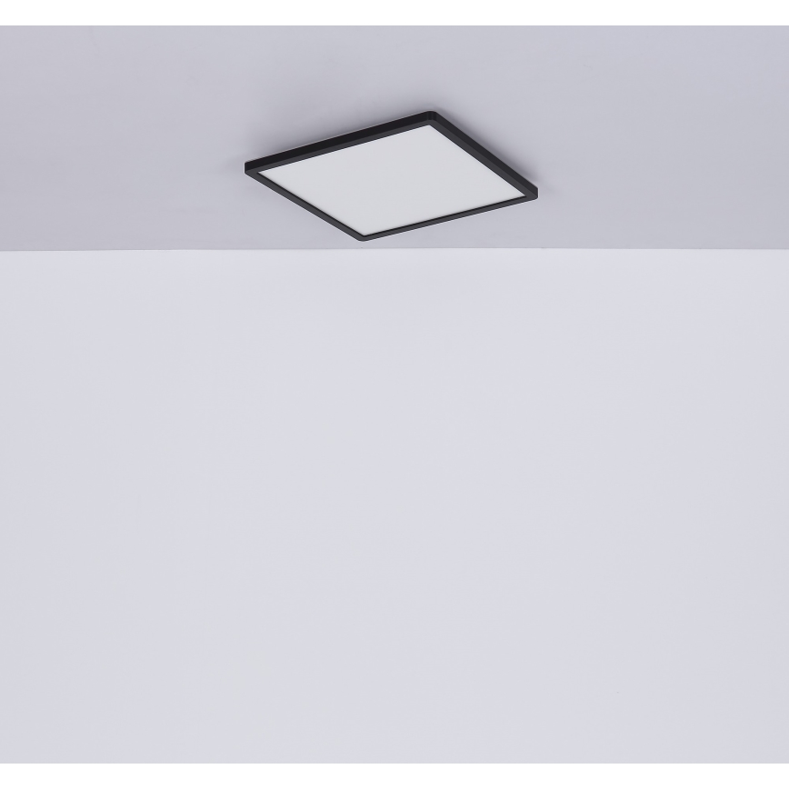 Globo - Φωτιστικό οροφής μπάνιου dimming LED LED/18W/230V 29,4x29,4 cm IP44 μαύρο