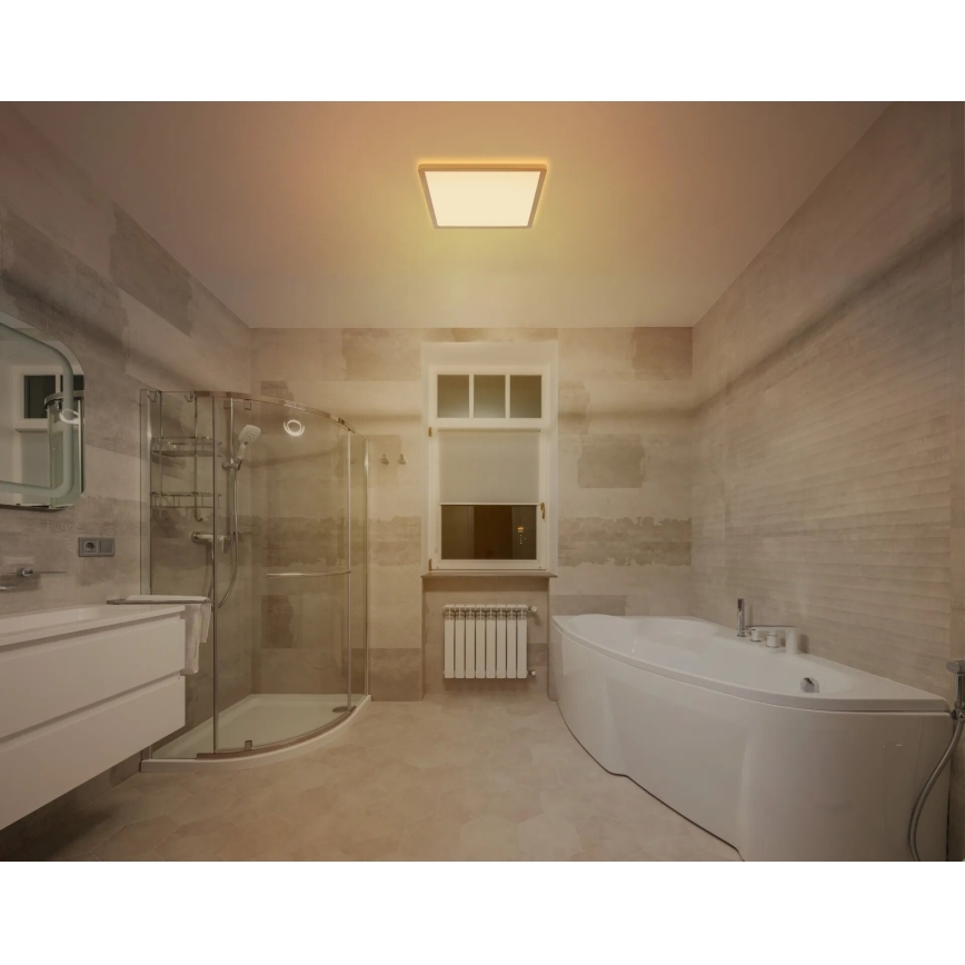 Globo - Φωτιστικό οροφής μπάνιου dimming LED LED/18W/230V 3000K IP44 29,4x29,4 cm ορείχαλκος