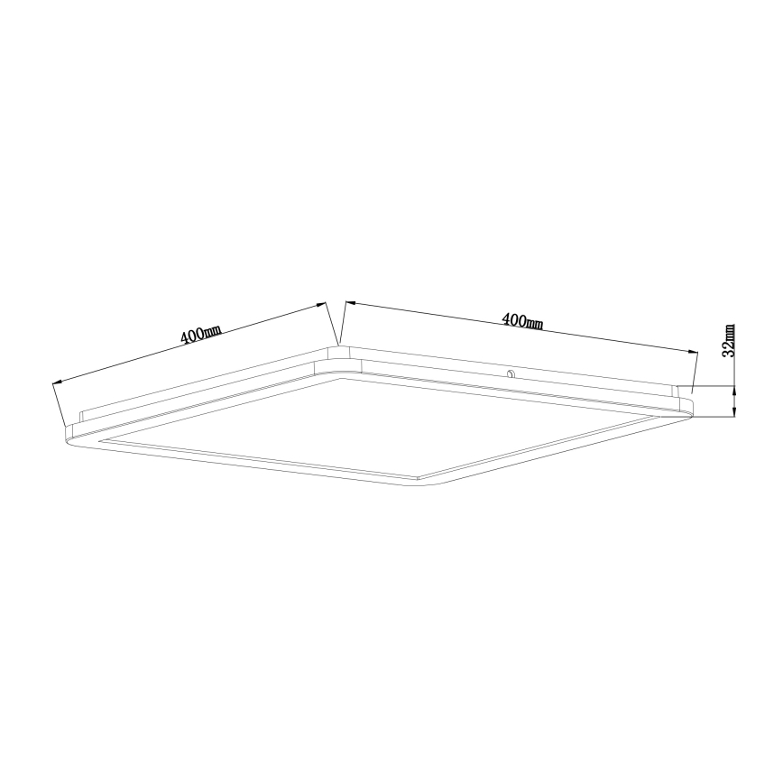 Globo - Φωτιστικό οροφής μπάνιου dimming LED LED/24W/230V 42x42 cm IP44 λευκό