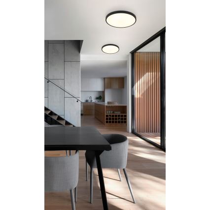 Globo - Φωτιστικό οροφής LED LED/15W/230V 4000K διάμετρος 23 cm μαύρο