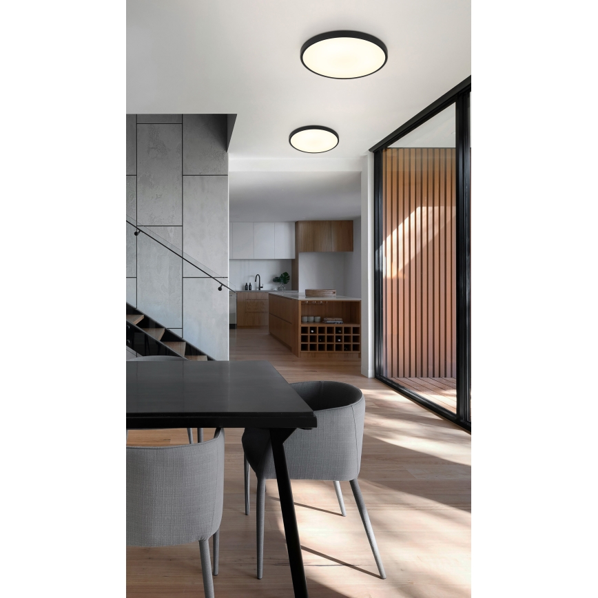 Globo - Φωτιστικό οροφής LED LED/15W/230V 4000K διάμετρος 23 cm μαύρο