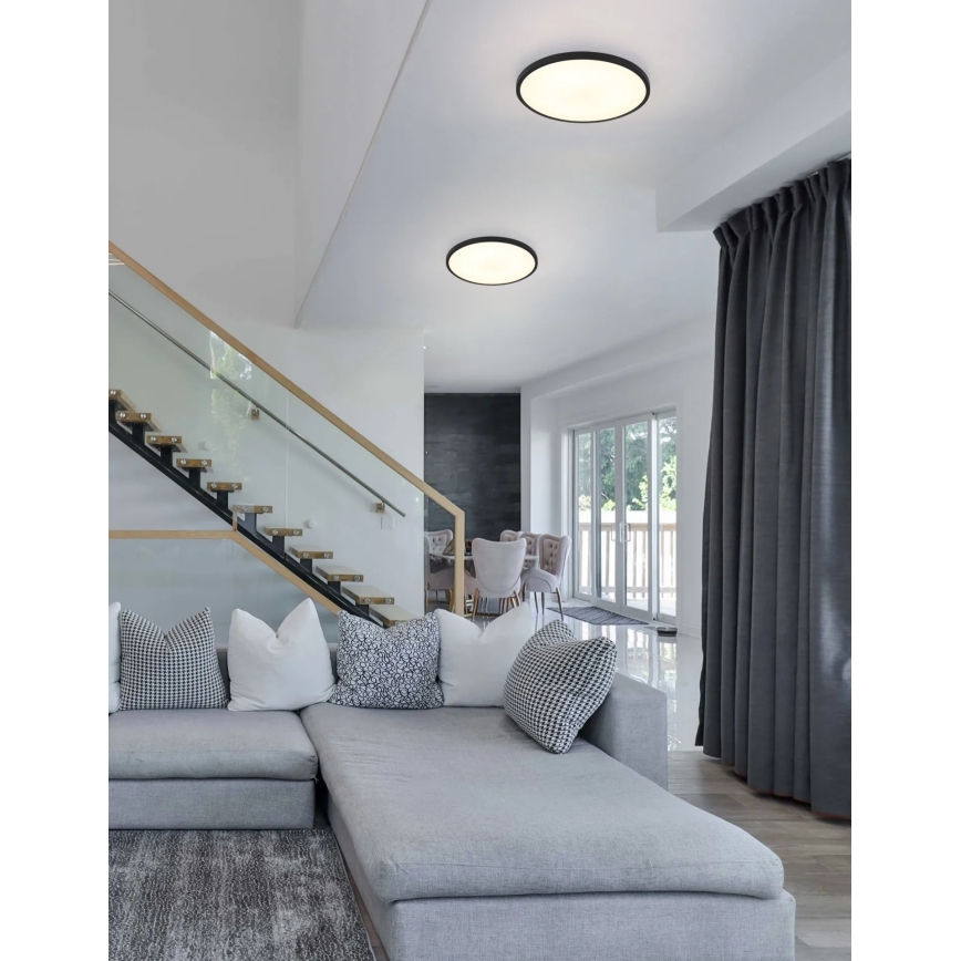 Globo - LED φωτιστικό οροφής LED/20W/230V 4000K Ø 30 cm μαύρο