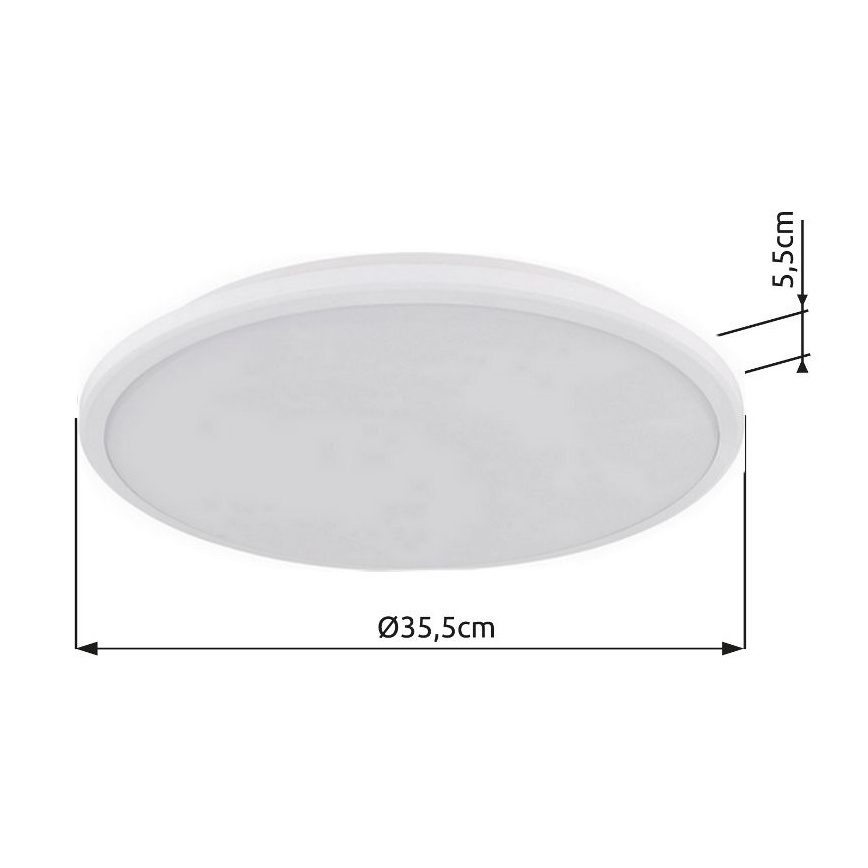 Globo - Φωτιστικό οροφής LED LED/18W/230V 3000K διάμετρος 35 cm λευκό
