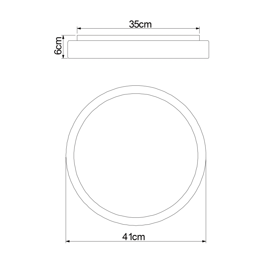 Globo - LED Dimmable φωτιστικό οροφής LED/18W/230V 2700-6500K + τηλεχειριστήριο
