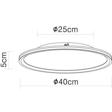 Globo - Φωτιστικό οροφής LED LED/39W/230V διάμετρος 40 cm