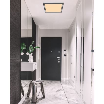 Globo - LED Οροφωτιστικό LED/12W/230V 30x30 cm μαύρο/λευκό