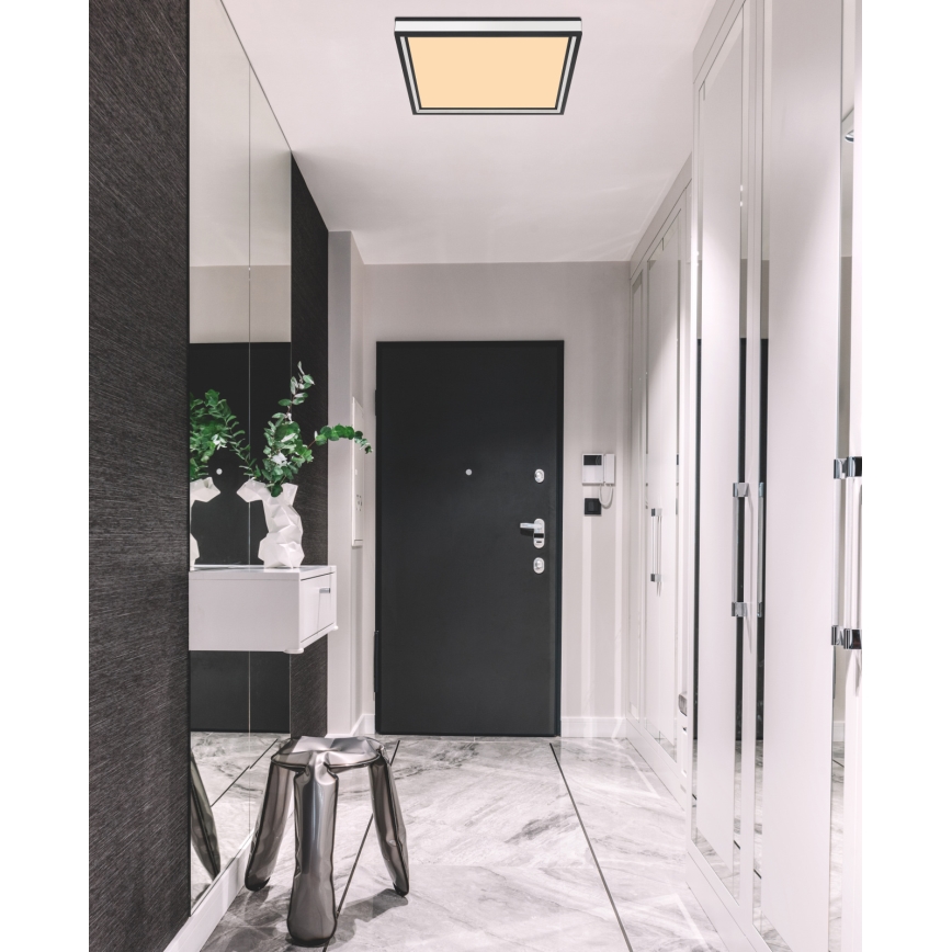 Globo - LED Οροφωτιστικό LED/12W/230V 30x30 cm μαύρο/λευκό