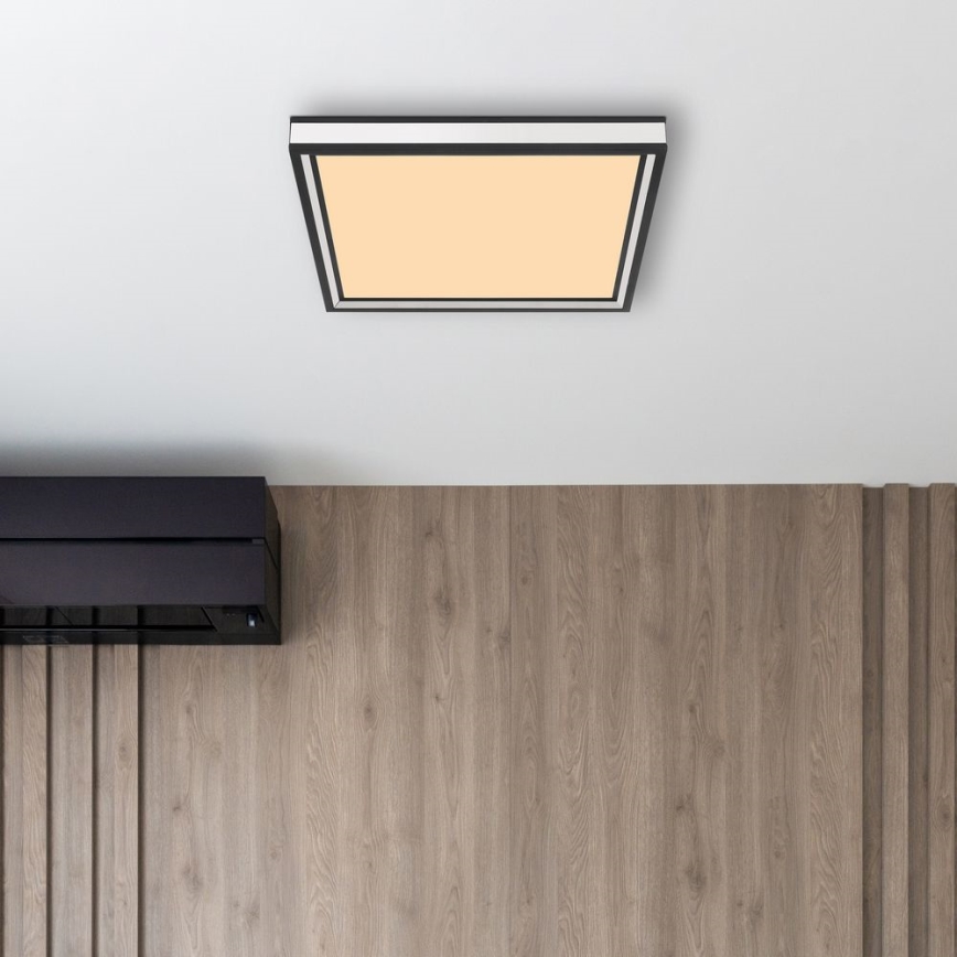 Globo - LED Οροφωτιστικό LED/12W/230V 30x30 cm μαύρο/λευκό