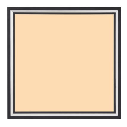 Globo - LED Οροφωτιστικό LED/12W/230V 30x30 cm μαύρο/λευκό
