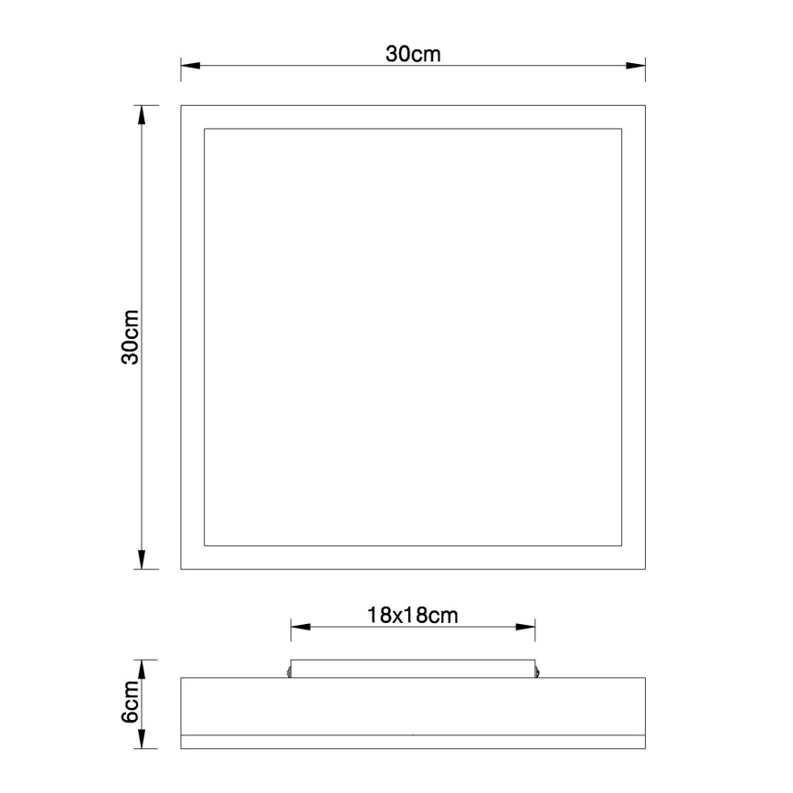 Globo - Φωτιστικό οροφής LED LED/12W/230V 3000K 30x30 cm
