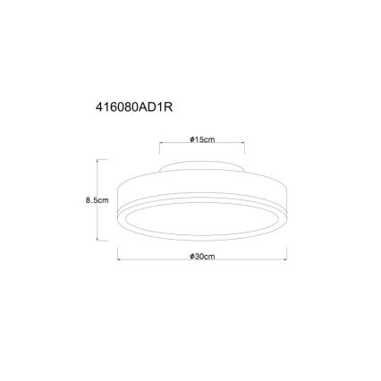 Globo - Φωτιστικό οροφής LED LED/12W/230V 3000K διάμετρος 30 cm
