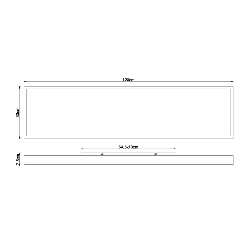 Globo - Ρυθμιζόμενο LED φωτιστικό οροφής 36W/230V 2700–6500K 30x120 cm με τηλεχειριστήριο