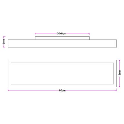 Globo - LED Φωτιστικό οροφής LED/18W/230V