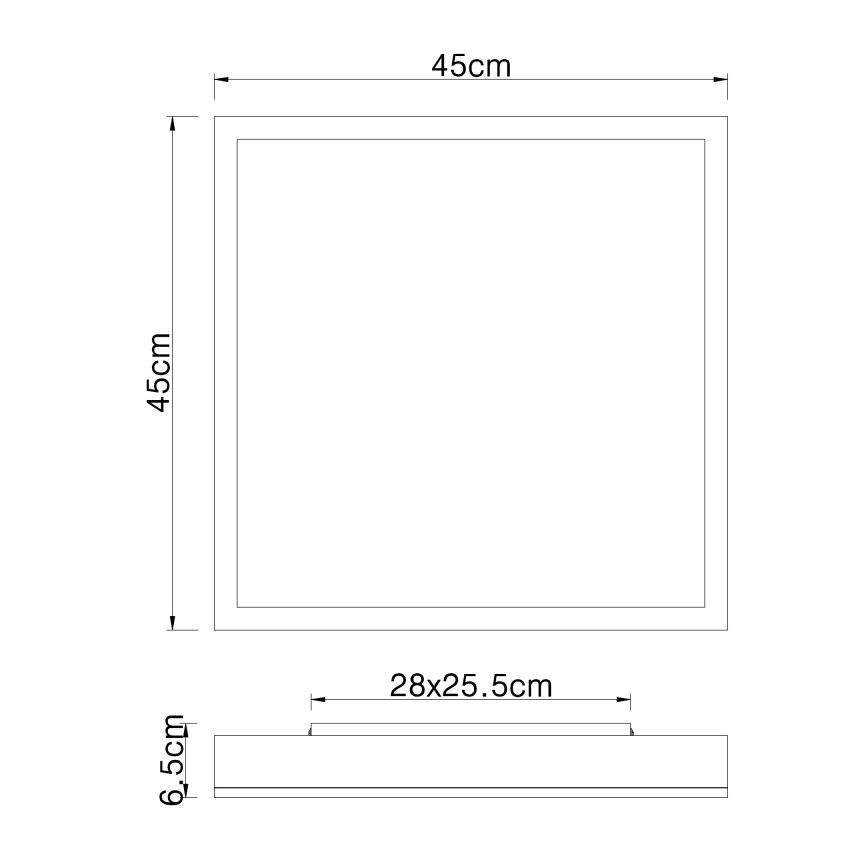 Globo - LED Φωτιστικό οροφής LED/24W/230V