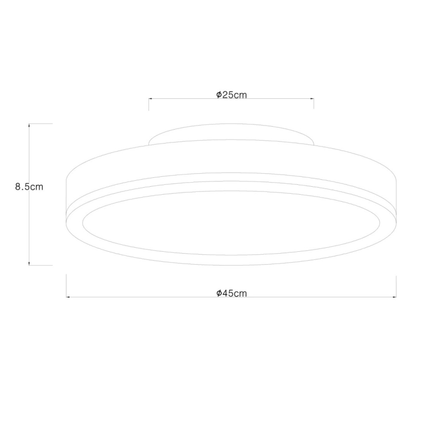 Globo - Ρυθμιζόμενο φωτιστικό οροφής LED/24W/230V 3000-6500K Ø 45 cm