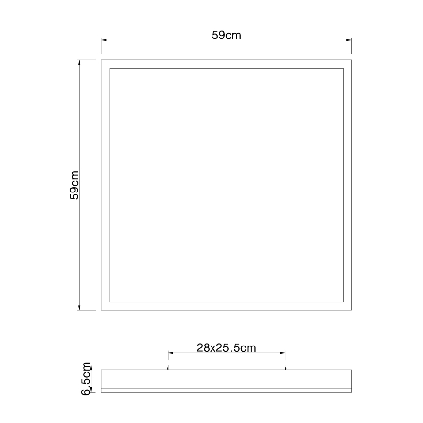Globo - LED Φωτιστικό οροφής LED/36W/230V