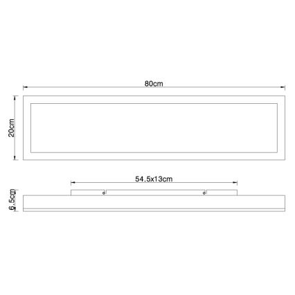 Globo - LED Φωτιστικό οροφής LED/24W/230V