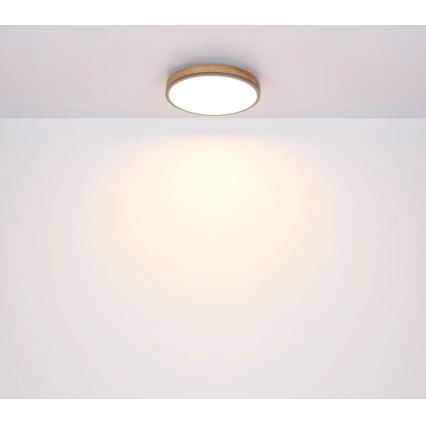 Globo - LED Dimmable φωτιστικό οροφής LED/40W/230V 2700-6500K διάμετρος 60 cm + τηλεχειριστήριο καφέ/γκρι