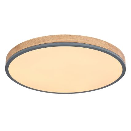 Globo - LED Dimmable φωτιστικό οροφής LED/40W/230V 2700-6500K διάμετρος 60 cm + τηλεχειριστήριο καφέ/γκρι