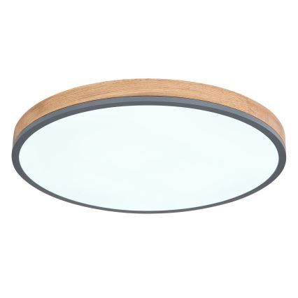 Globo - LED Dimmable φωτιστικό οροφής LED/40W/230V 2700-6500K διάμετρος 60 cm + τηλεχειριστήριο καφέ/γκρι