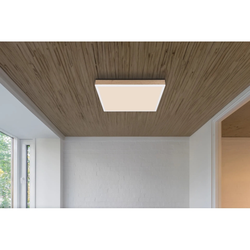 Globo - LED Dimmable φωτιστικό οροφής LED/24W/230V 2700-6500K + τηλεχειριστήριο καφέ/λευκό