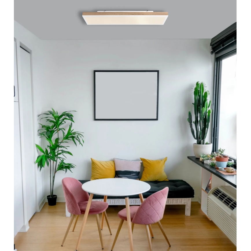 Globo - LED Ρυθμιζόμενο φωτιστικό οροφής LED/24W/230V 2700-6500K 20x80 cm + τηλεχειριστήριο