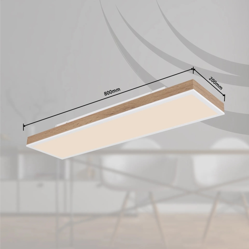 Globo - LED Ρυθμιζόμενο φωτιστικό οροφής LED/24W/230V 2700-6500K 20x80 cm + τηλεχειριστήριο