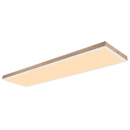 Globo - Ρυθμιζόμενο LED φωτιστικό οροφής LED/36W/230V 2700-6500K καφέ/λευκό + τηλεχειριστήριο