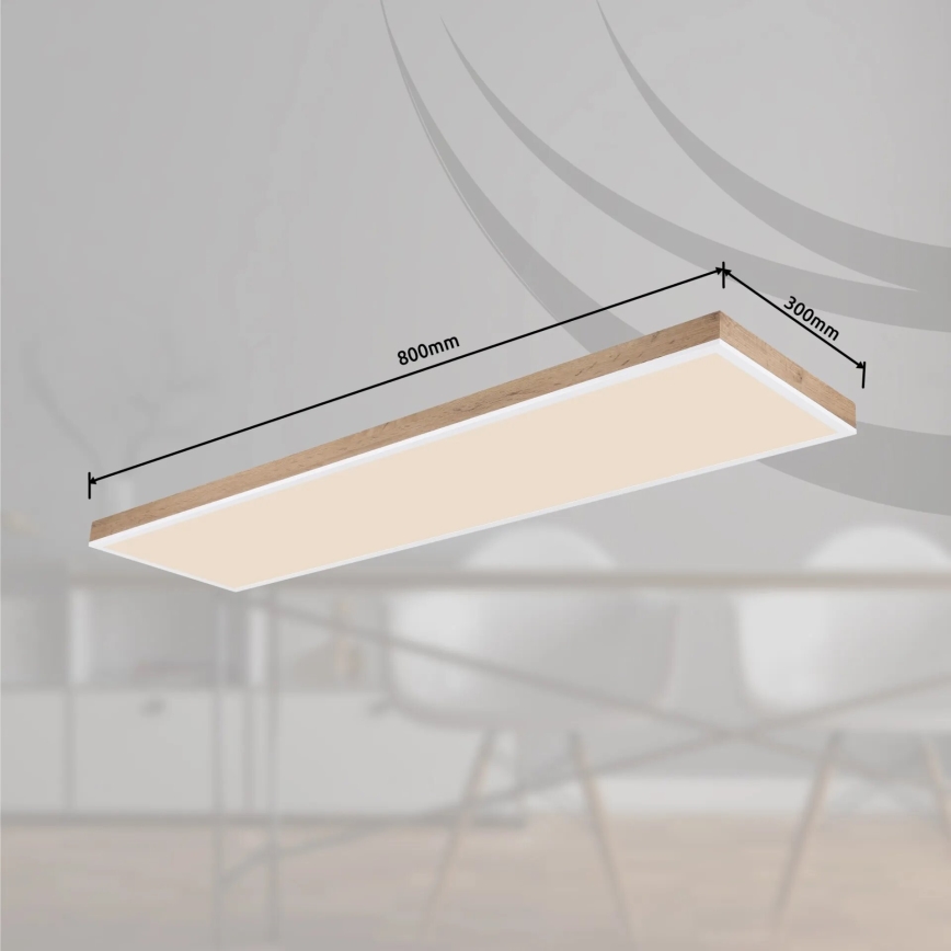 Globo - LED Dimmable φωτιστικό οροφής LED/36W/230V 2700-6500K + τηλεχειριστήριο καφέ/λευκό