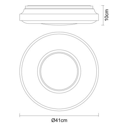 Globo - Φωτιστικό οροφής LED LED/24W/230V