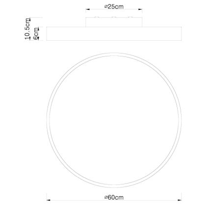 Globo - LED Dimmable φωτιστικό οροφής LED/48W/230V 3000-6000K + τηλεχειριστήριο