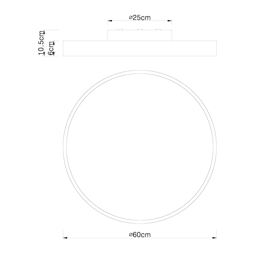 Globo - LED Dimmable φωτιστικό οροφής LED/48W/230V 3000-6000K + τηλεχειριστήριο