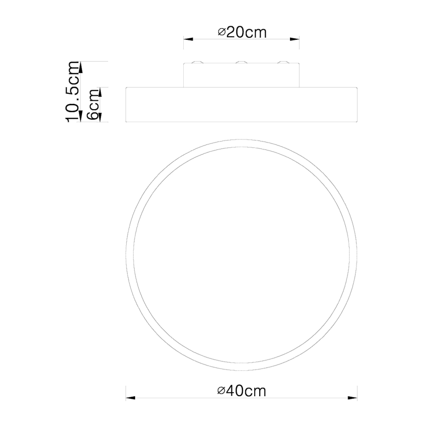 Globo - LED Dimmable φωτιστικό οροφής LED/24W/230V 3000-6000K + τηλεχειριστήριο